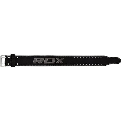 RDX BLACK LEATHER POWERLIFTING BELT-3